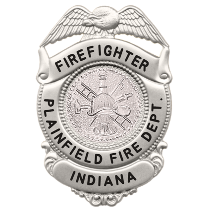 [PLNFLDFT-B544-FF] Plainfield Fire Territory Firefighter Shirt Badge