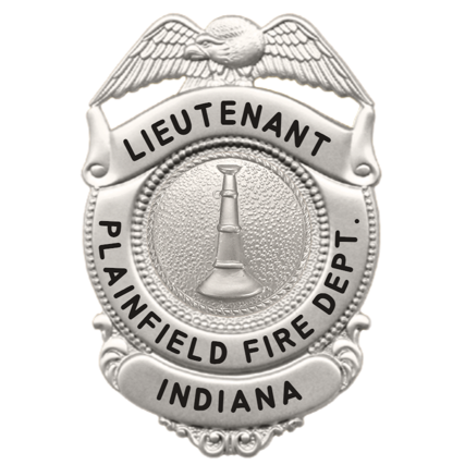 [PLNFLDFT-B544-LT] Plainfield Fire Territory Lieutenant Shirt Badge